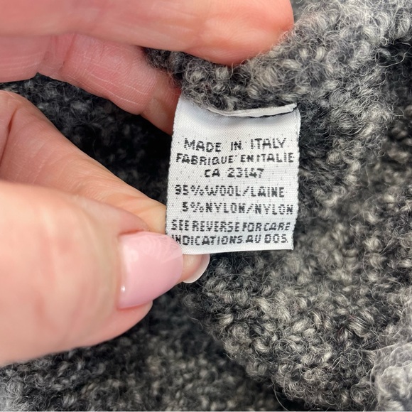 Talbots Wool Bouclé Jacket Small Gray - Picture 14 of 15